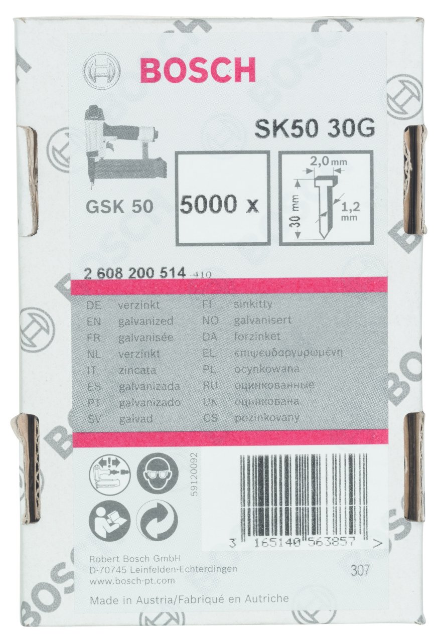 Bosch - GSK 50 Çivisi 30 mm 5000li