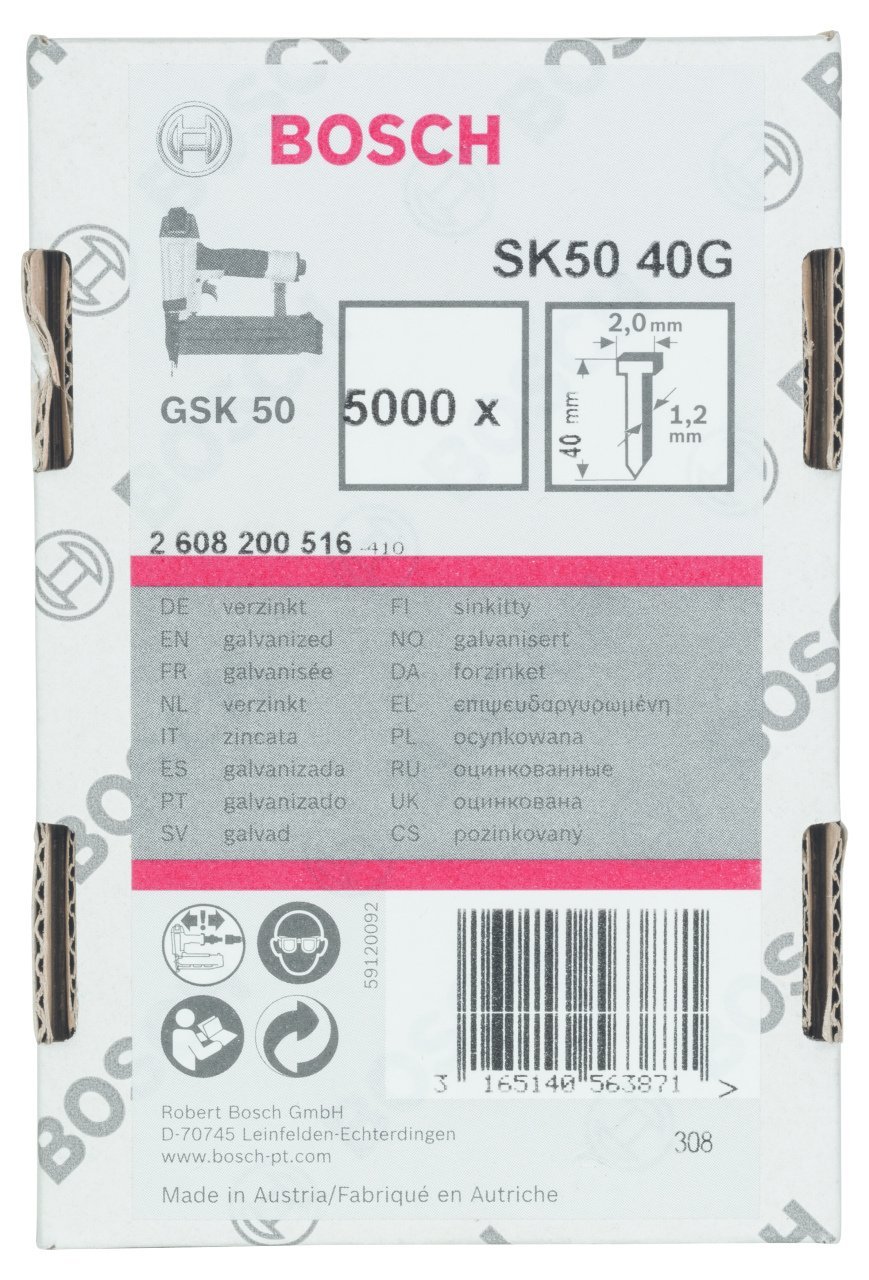 Bosch - GSK 50 Çivisi 40 mm 5000li