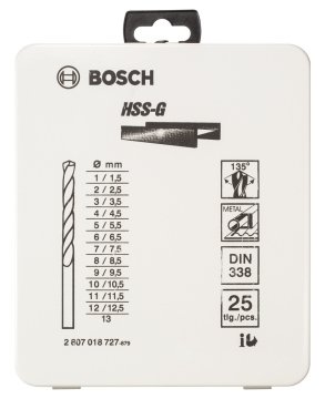 Bosch - HSS-G Metal Matkap Ucu Seti 25 Parça