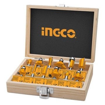 INGCO 12 li Freze Takımı 6mm Şaftlı