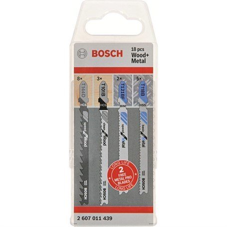 Bosch - 18 Parça Dekupaj Testere Seti Karışık (Promo)