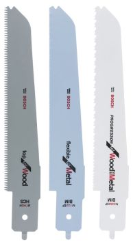 Bosch - 3 Parçalı PFZ 500 E Uyumlu Karışık Panter Testere Bıçağı Seti - M 1142 H, M 3456 XF; M 1122 EF