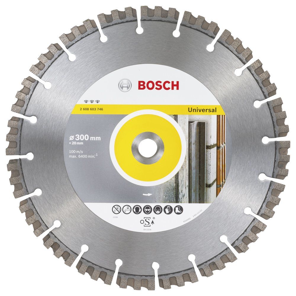 Bosch - Best Serisi Genel Yapı Malzemeleri ve Metal İçin Elmas Kesme Diski 300*20 mm