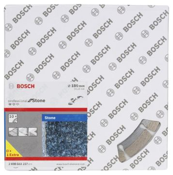 Bosch - Standard Seri Taş İçin, 9+1 Elmas Kesme Diski Set 180 mm