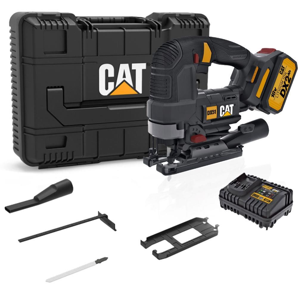 CAT DX51 18Volt/4.0Ah Li-ion Tek Akülü Profesyonel Kömürsüz Dekupaj Testere