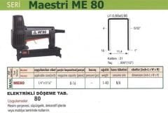 Maestri ME80 Elektrikli Döşeme Tabancası