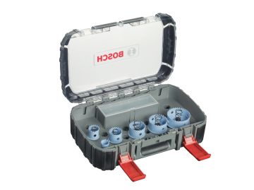 Bosch - Special Serisi Metal ve Inox Malzemeler için, 9 Parçalı Delik Açma Testeresi (Panç) Seti Ø 22-29-35-44-51-64 mm