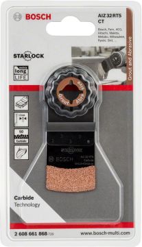 Bosch - Starlock - AIZ 32 RT5 - Karpit RIFF Daldırmalı Testere Bıçağı 50 Kum Kalınlığı 1'li