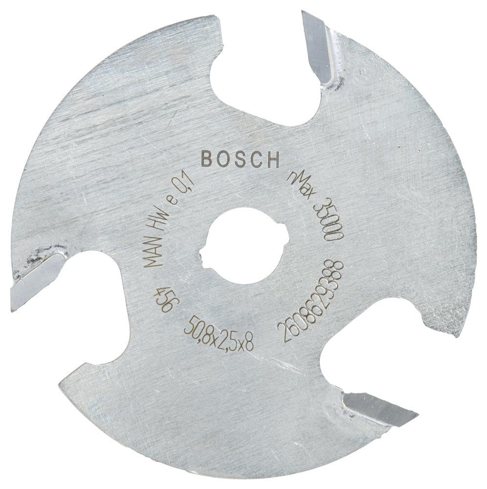 Bosch - Expert Serisi Ahşap İçin Üç Bıçaklı, Sert Metal Diskli Kanal Freze 8*50,8*2,5 mm