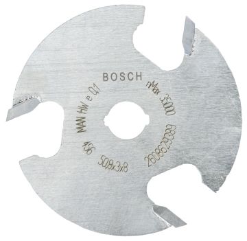 Bosch - Expert Serisi Ahşap İçin Üç Bıçaklı, Sert Metal Diskli Kanal Freze 8*50,8*3 mm