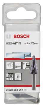 Bosch - HSS-AlTiN 5 Kademeli Matkap Ucu 4-12 mm
