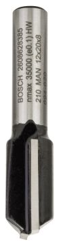Bosch - Standard Seri Ahşap İçin Çift Oluklu, Sert Metal Düz Freze Ucu 8*12*51mm