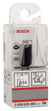 Bosch - Standard Seri Ahşap İçin Çift Oluklu, Sert Metal Düz Freze Ucu 8*13*51mm