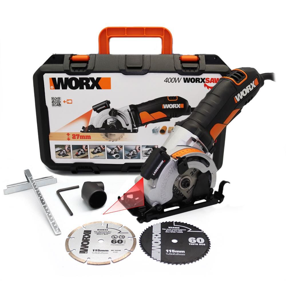 WORX WX426 400Watt Profesyonel Çok Amaçlı Lazerli Daire Testere