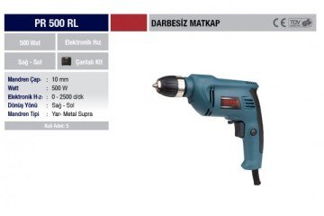 Proter PR-500 RL Darbesiz Matkap