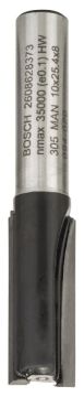 Bosch - Standard Seri Ahşap İçin Çift Oluklu, Sert Metal Ekstra Uzun Düz Freze Ucu 8*10*56mm