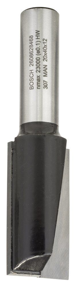 Bosch - Standard Seri Ahşap İçin Çift Oluklu, Sert Metal Ekstra Uzun Düz Freze Ucu 12*20*81mm