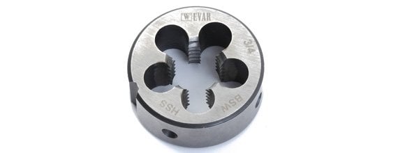 EVAR Unc(inç)-1/4'' Normal Vidalı Pafta Lokması- HSS