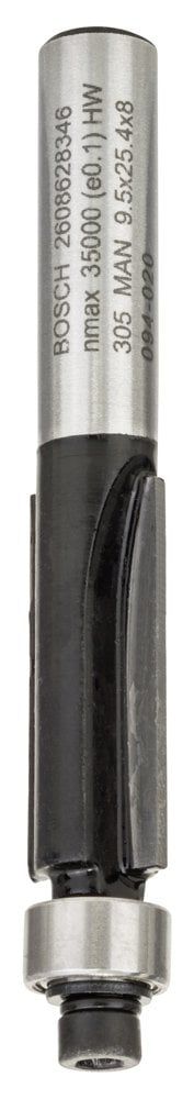 Bosch - Standard Seri Laminant İçin Çift Oluklu, Sert Metal Bilya Yataklı Freze Ucu 8*9,5*68 mm