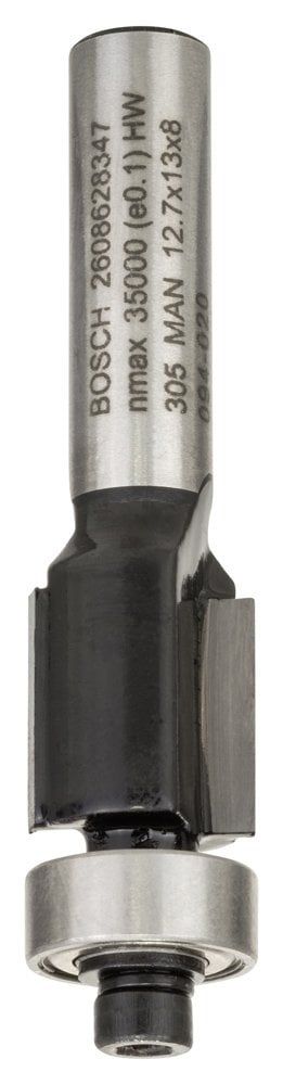 Bosch - Standard Seri Laminant İçin Çift Oluklu, Sert Metal Bilya Yataklı Freze Ucu 8*12,7*56 mm
