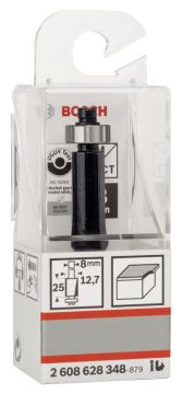Bosch - Standard Seri Laminant İçin Çift Oluklu, Sert Metal Bilya Yataklı Freze Ucu 8*12,7*68 mm