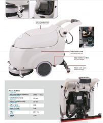 Powerwash XD 760M Akülü Zemin Yıkama Makinası