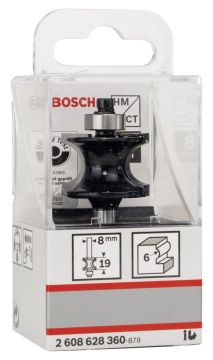 Bosch - Standard Seri Ahşap İçin Sert Metal Bilya Yataklı Yarım Çubuk Freze 8*19*63 mm