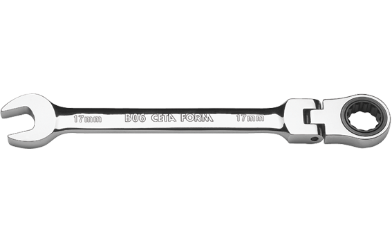 Ceta Form B06 C-GEAR Mafsallı Cırcırlı Kombine Anahtar B06-10