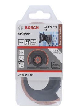 Bosch - Starlock - ACZ 70 RT5 - Karpit RIFF Zımpara Uçlu Dar Kesim Segman Testere Bıçağı 50 Kum Kalınlığı 10'lu