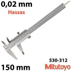 Mitutoyo 530-312 Mekanik İnch/Metrik Kumpas 0,02 Hassasiyet