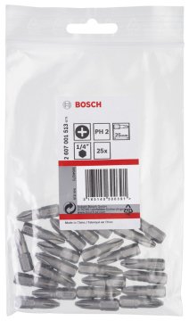 Bosch - Extra Hard Serisi Vidalama Ucu PH2*25 mm 25'li