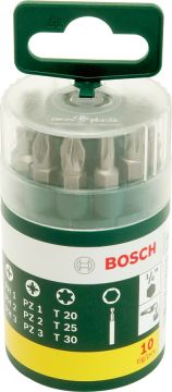 Bosch - 10 Parça Vidalama Ucu Seti (PH+PZ+T)