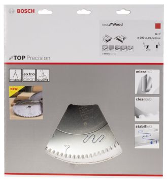 Bosch - Best Serisi Hassas Kesim Ahşap için Daire Testere Bıçağı 300*30 mm 96 Diş