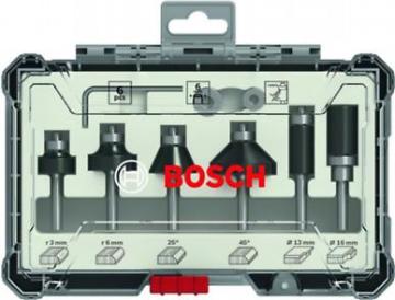 Bosch - Profesyonel Freze Seti 6 Parça Karışık 6 mm (Pro)