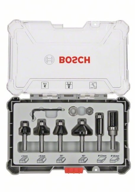 Bosch - Profesyonel Freze Seti 6 Parça Karışık 6 mm (Pro)