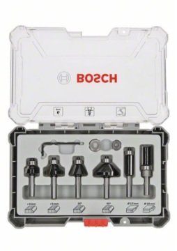 Bosch - Profesyonel Freze Seti 6 Parça Karışık 6 mm (Pro)