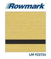 Rowmark Fırçalı Altın (Brushed Gold) / Siyah Lazer Plaka - LaserMax LM922734