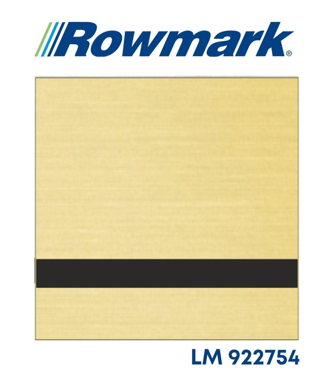 Rowmark Mat Altın (Euro Gold) / Siyah Lazer Plaka - LaserMax LM922754
