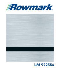 Rowmark Fırçalı Aluminyum (Brushed Aluminyum) / Siyah Mat Lazer Plaka - LaserMax LM922354