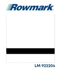 Rowmark Beyaz / Siyah - LazerMax LM922204 Lazer Plaka