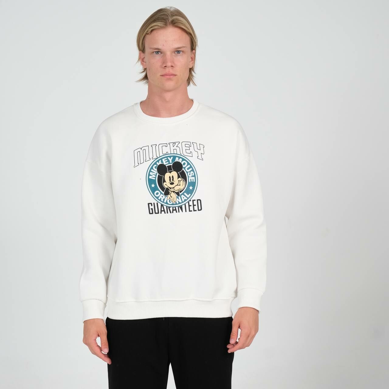 Rollie Micky Mouse Ekru Oversize Sweatshirt