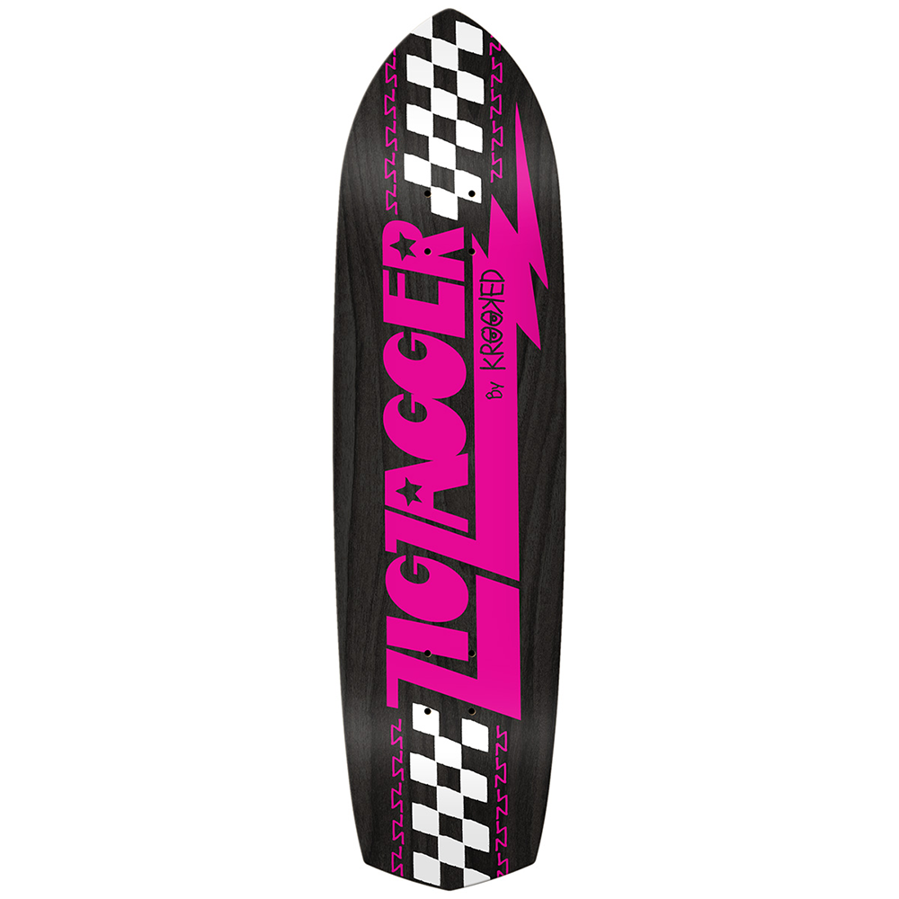 Krooked Zig Zagger OG Graphic Black Pink 8.62 Kaykay Tahtası