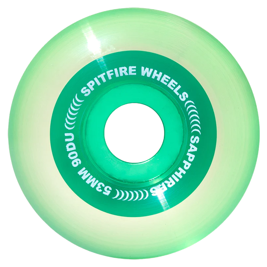 Spitfire Saphire Clear Green 53mm 90Du Kaykay Tekerleği