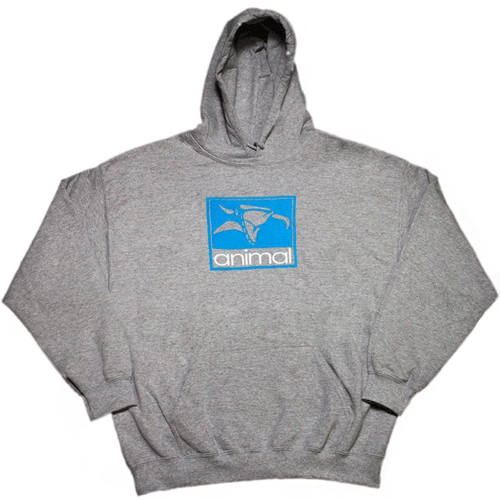 Animal OG Logo Kapüşonlu Sweatshirt (Gri)