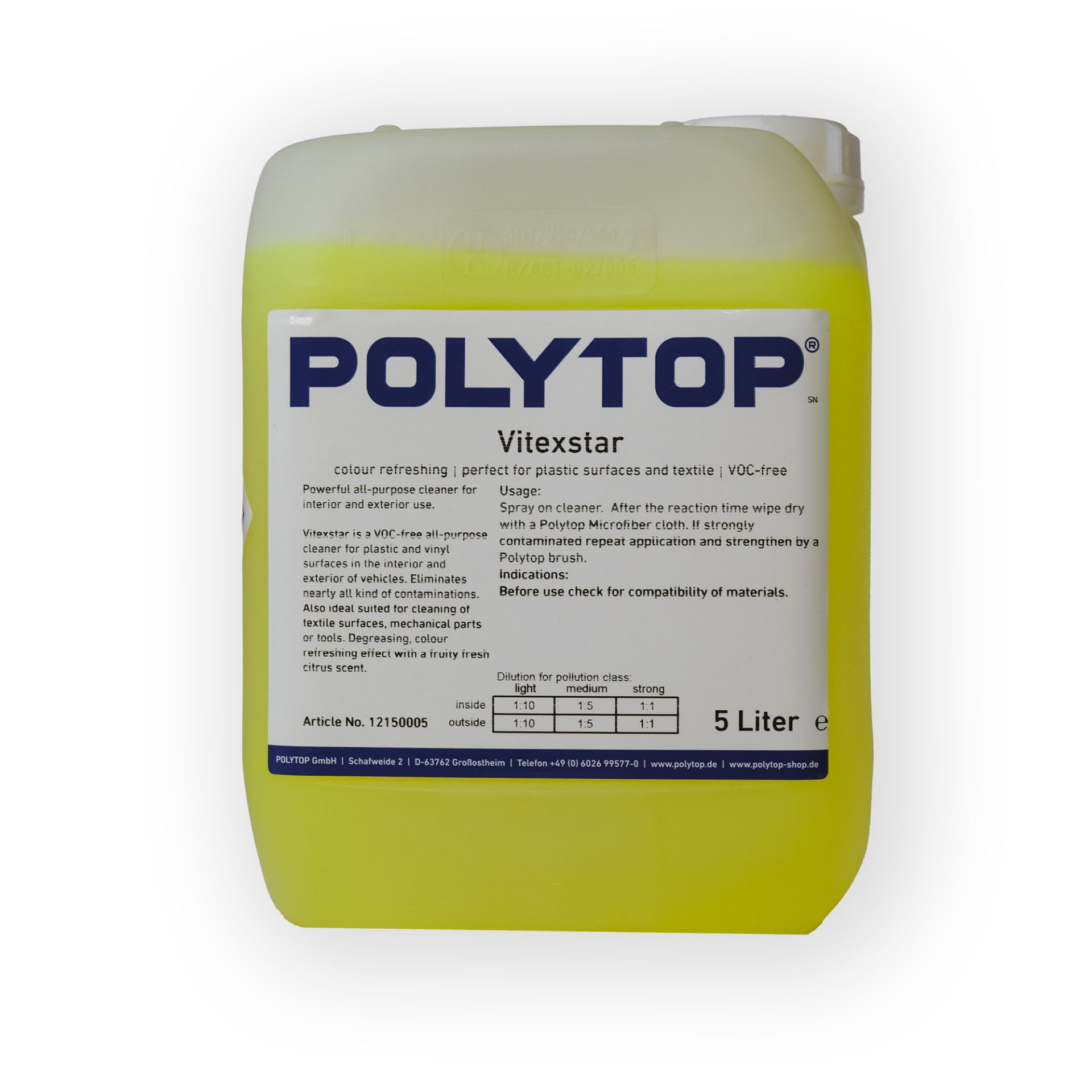 Polytop Vitexstar Genel Amaçlı Temizleyici 5lt.