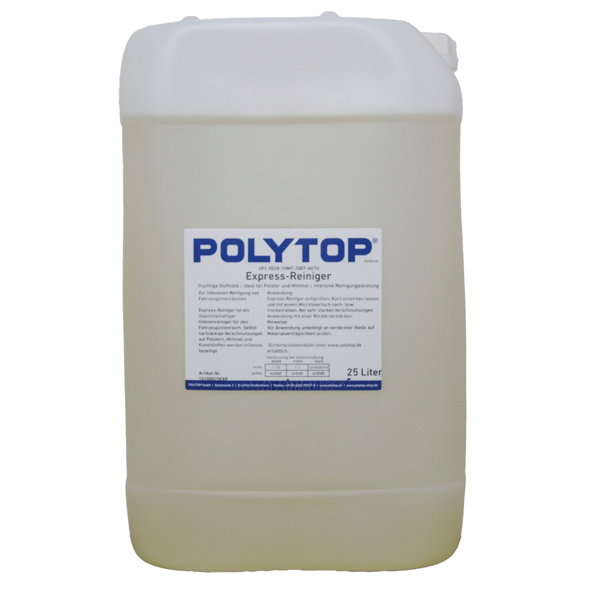 Polytop Express Cleaner Döşeme Temizleyici 25lt.