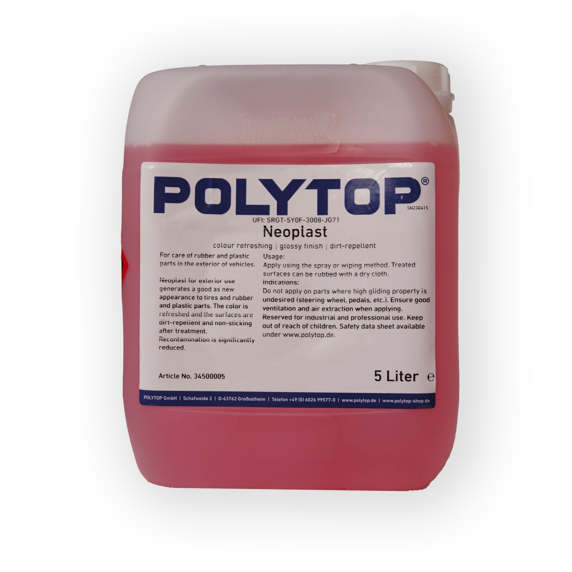 Polytop Neoplast Lastik Parlatıcı 5lt.