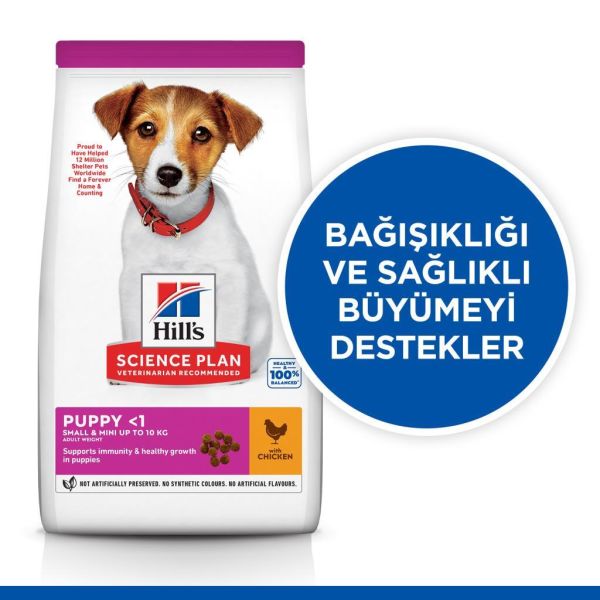 Hill's SCIENCE PLAN Tavuklu Küçük ve Mini Irk Yavru Köpek Maması 1.5kg