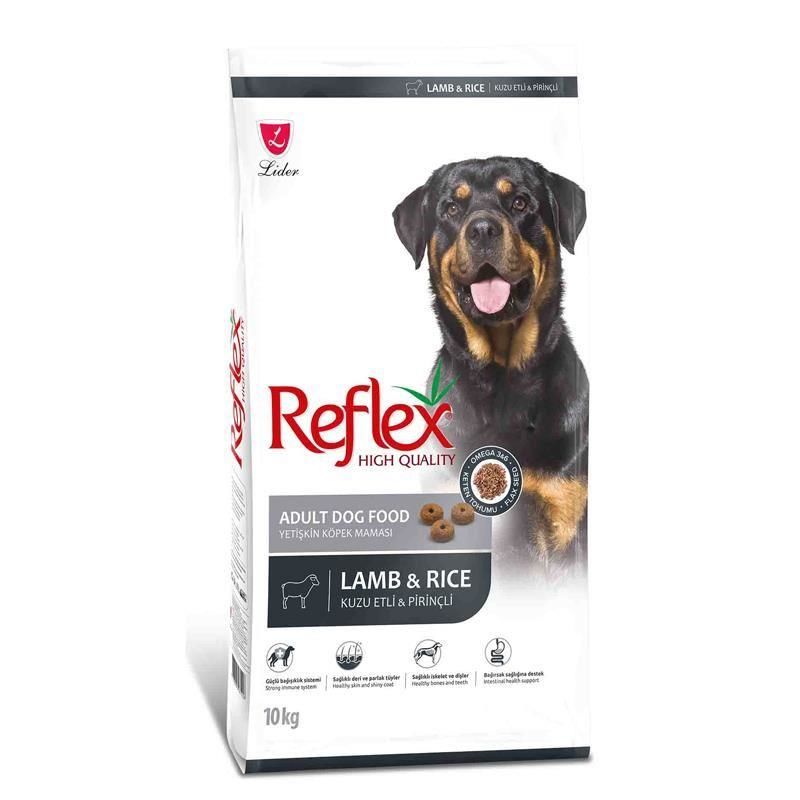 Reflex Kuzu Etli ve Pirinçli Yetişkin Köpek Maması 10 Kg