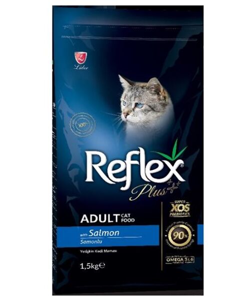 Reflex Plus Somonlu ve Pirinçli Yetişkin Kedi Maması 1,5 Kg